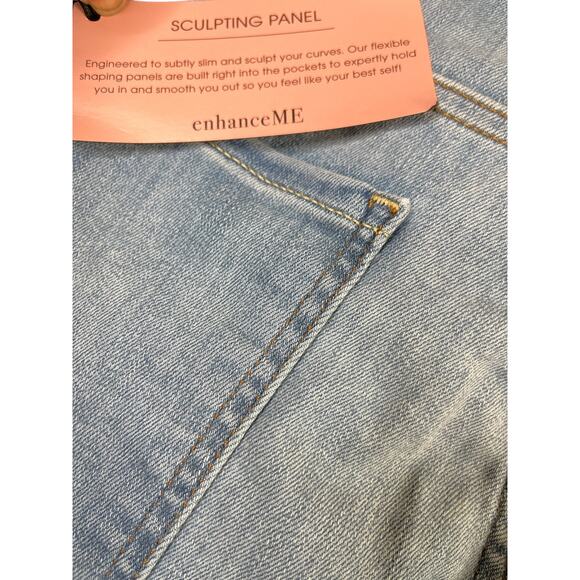 Jen 7 for 7 For All Mankind Cropped Wide Leg Sculpting Jeans 24 - Picture 9 of 9